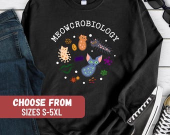 Felpa microbiologica, Felpa Lab Science, Felpa biologo, Regalo di laurea microbiologo, Felpa tecnica laboratorio medico,