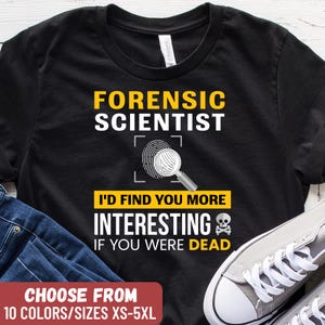 Crime Scene Evidence T-Shirt, DNA Fingerprints Tee, Criminology Student Gift, Crime Lover Tee, Forensic Science Shirt, Criminal Justice Tee
