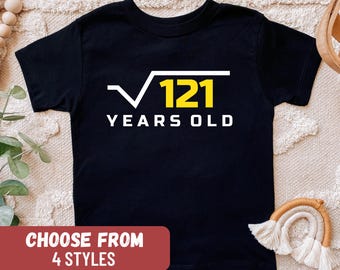 11th Birthday Youth Shirt, Funny Birthday Shirt, Funny Math Shirt, 11th Birthday Gift, Eleven Years Old Shirt, Eleventh Birthday Shirt