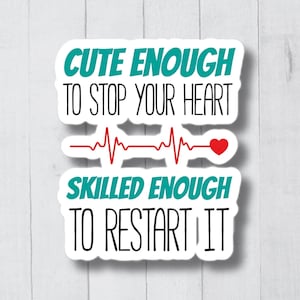 Nurse Sticker, Funny Nurse Sticker, Stickers For Nurses, Nurse Gift, Nursing Sticker, Icu Nurse Sticker, Healthcare Stickers, Rn Sticker