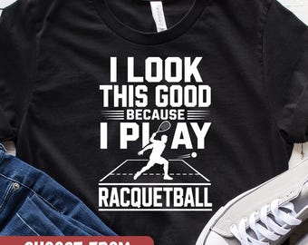 Camiseta divertida de ráquetbol, regalo de ráquetbol, camiseta de ráquetbol, camiseta de ráquetbol, regalo para jugador de ráquetbol, regalo para entrenador de ráquetbol