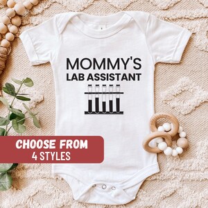 Laborwissenschaftler-Babybodysuit, Wissenschafts-Babypartygeschenke, Mikrobiologe, niedliche Neugeborenenkleidung, Wissenschaftslaborhelfer-Babybody