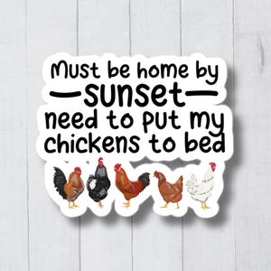 Chicken Stickers, Chicken Farmer Sticker, Chicken Art Sticker, Chicken Decal, Chicken Lover, Pet Chickens, Chicken Gifts, Backyard Chickens