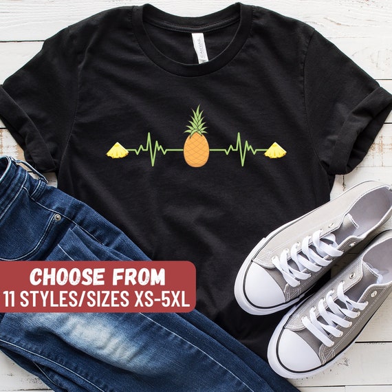 Pineapple Heartbeat Shirt - Best Pineapple Lover Gift Tee Pineapple Heartbeat Shirt - Best Pineapple Lover Gift Tee