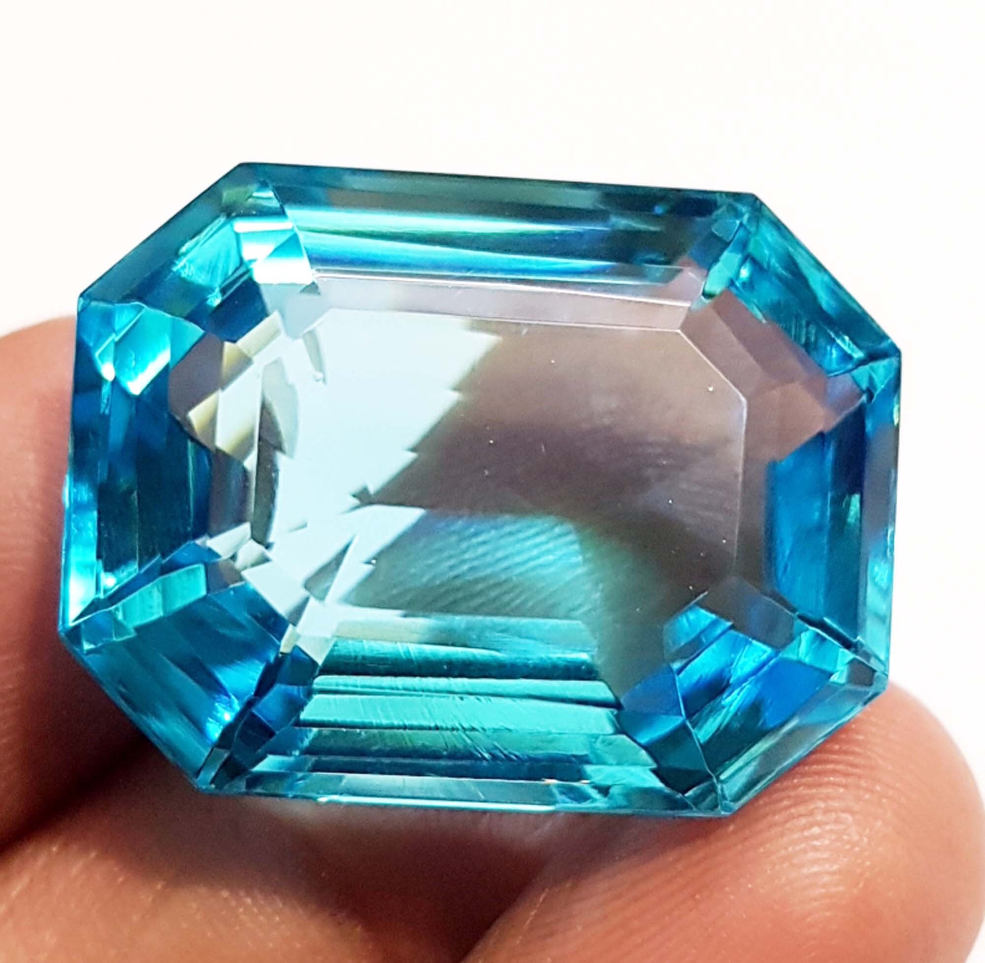 65.60 Carat Aquamarine Gemstone Octagon Shape Gemstone Etsy