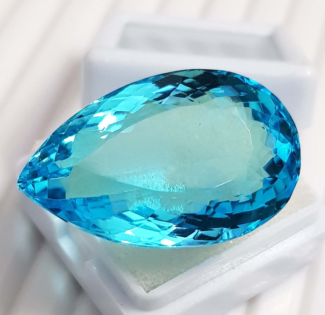 51.90 Ct Sky Blue Color Aquamarine Gemstone Top Quality Etsy
