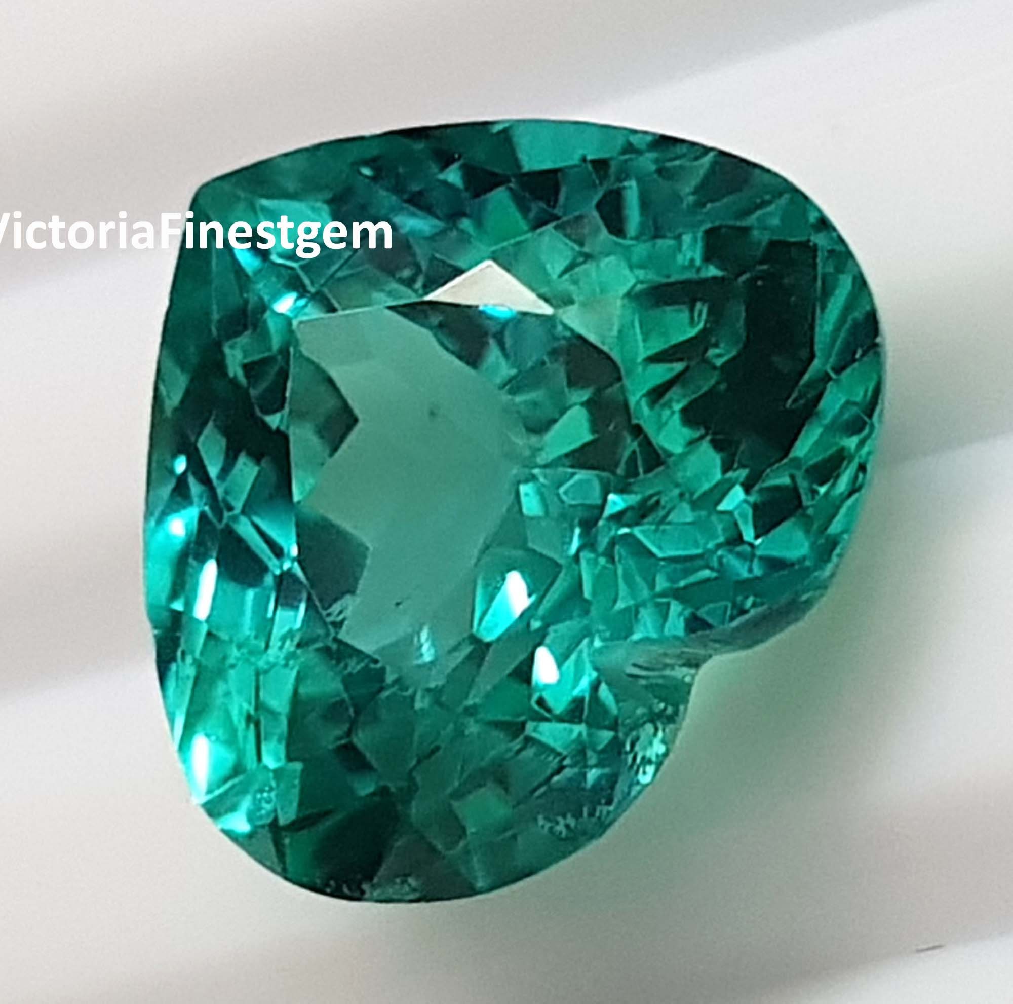 Natural Green Bluish Sapphire Certified 9.75 carat Blue Green Etsy