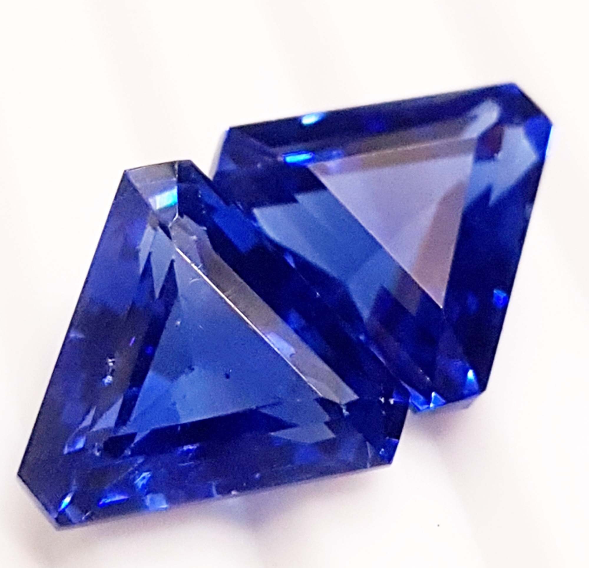 Loose Gemstone Pair 9.30 to 10.65 Ct 2 PC Blue Sapphire Etsy