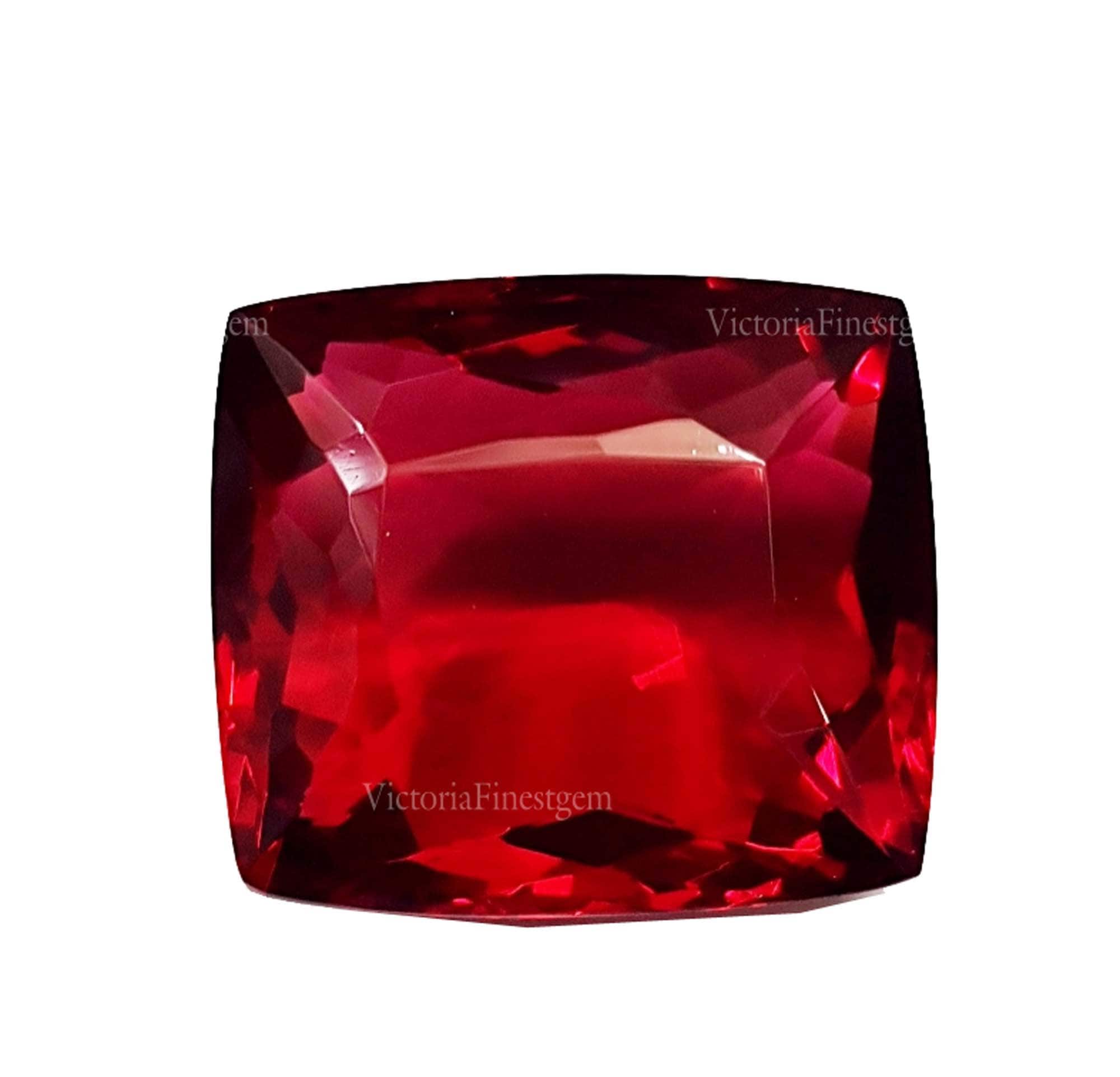 62.75 Ct Red Topaz Gemstone Shape Red Color - Etsy