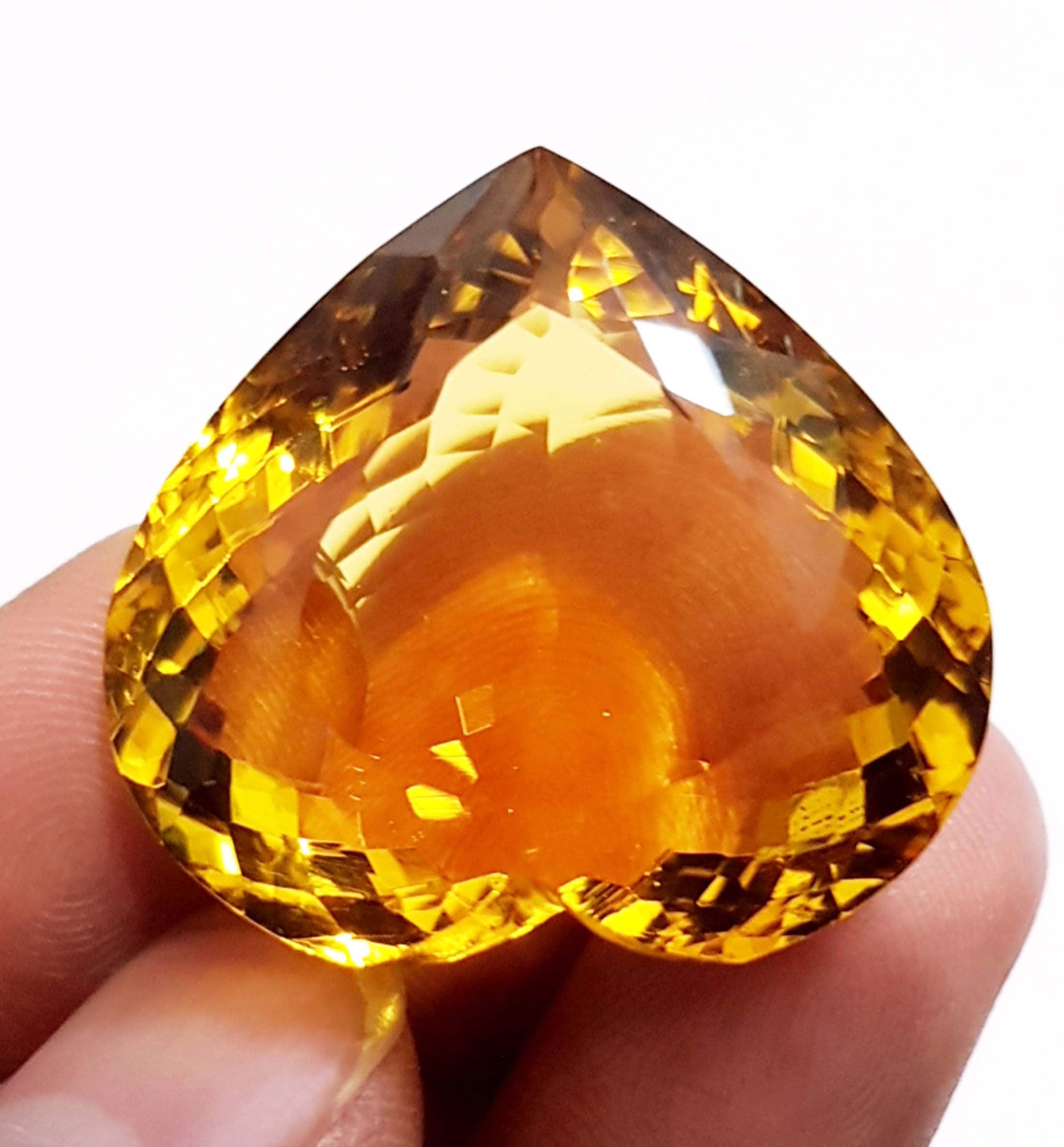 69.30 Ct Yellow Citrine Hydrothermal Citrine Loose Gemstone Etsy UK