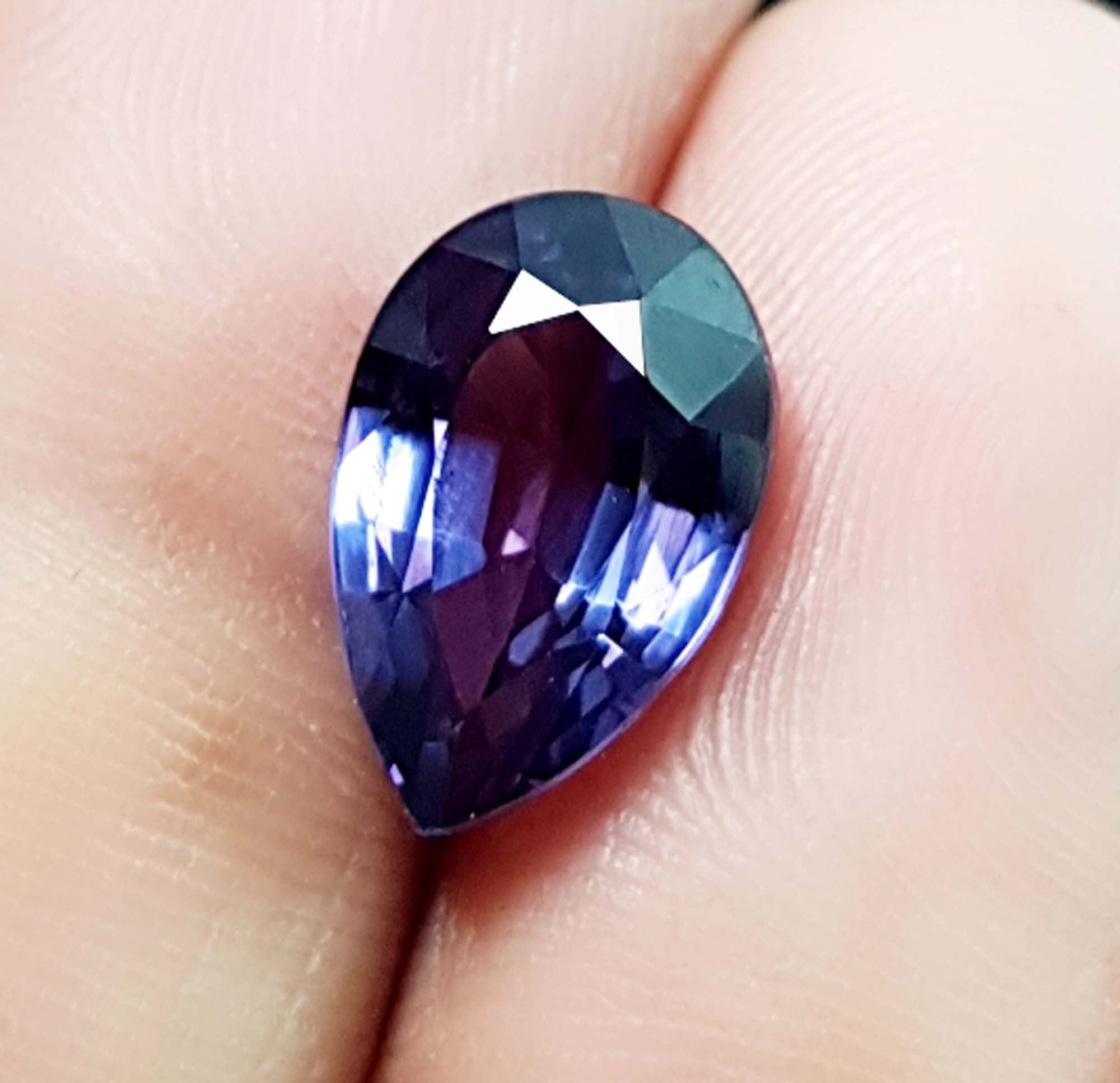 Certified Loose Gemstone Natural Alexandrite 5.30 Ct Pear Etsy