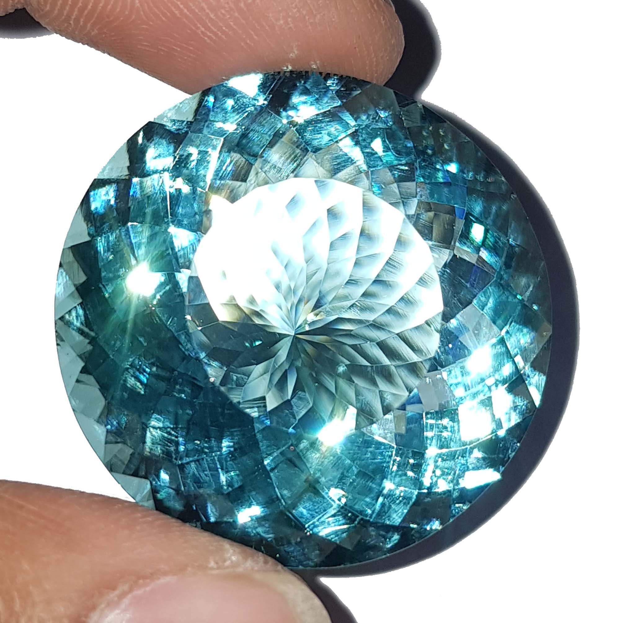 91 to 92 Ct Sky Blue Color Aquamarine Gemstone Top Quality Etsy