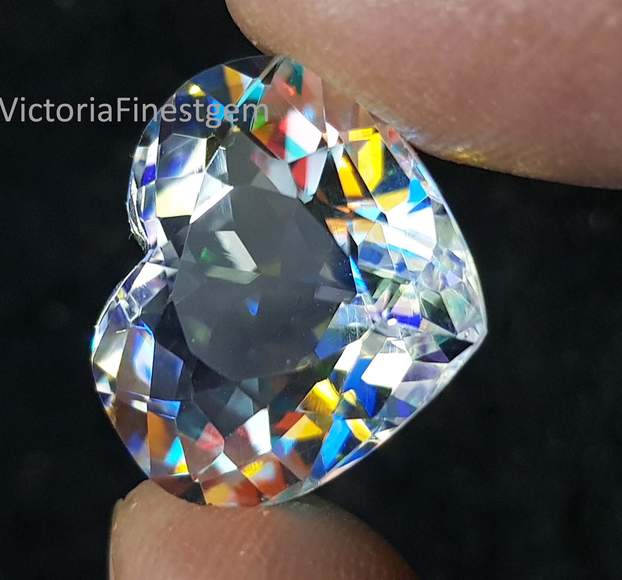 15.85 Ct Mystic Opal Heart Shape Extra Gift for Jewelry And Etsy