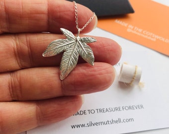 Sterling Silver 5-Point Maple Leaf