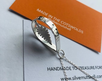 Sterling Silver Cedar Tree Necklace by Silver Nutshell