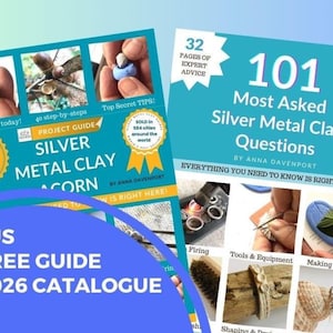 Silver Metal Clay Guide Bundle: Acorn Project, FAQs, and More (PDF Download)