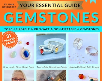 Silver Metal Clay Gemstones Guide: Setting Techniques (PDF)