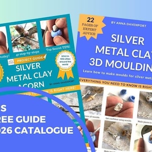 Silver Metal Clay Guide BUNDLE: Acorn Project + 3D Moulding (PDF Download)