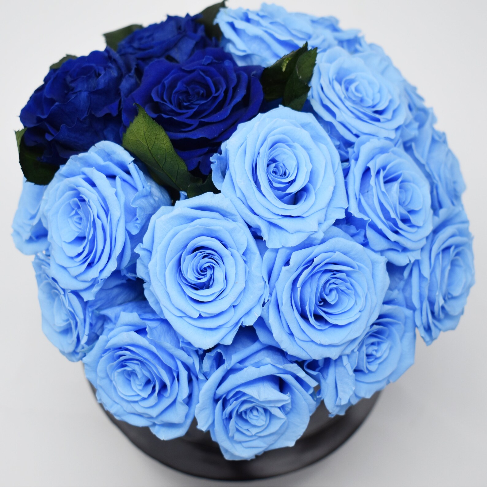 Blue Forever Rose Bouquet Luxury Long Lasting Rose Etsy
