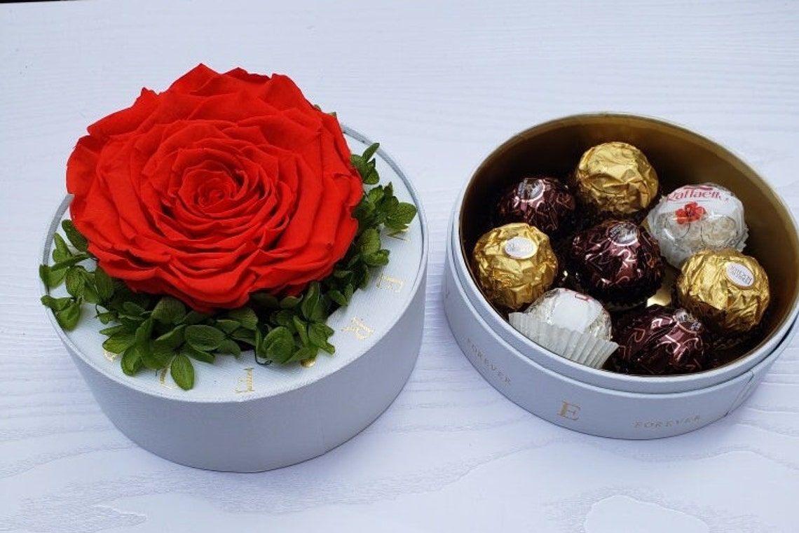 PRESERVED ROSE BOX Eternal Rose in A Box With Etsy