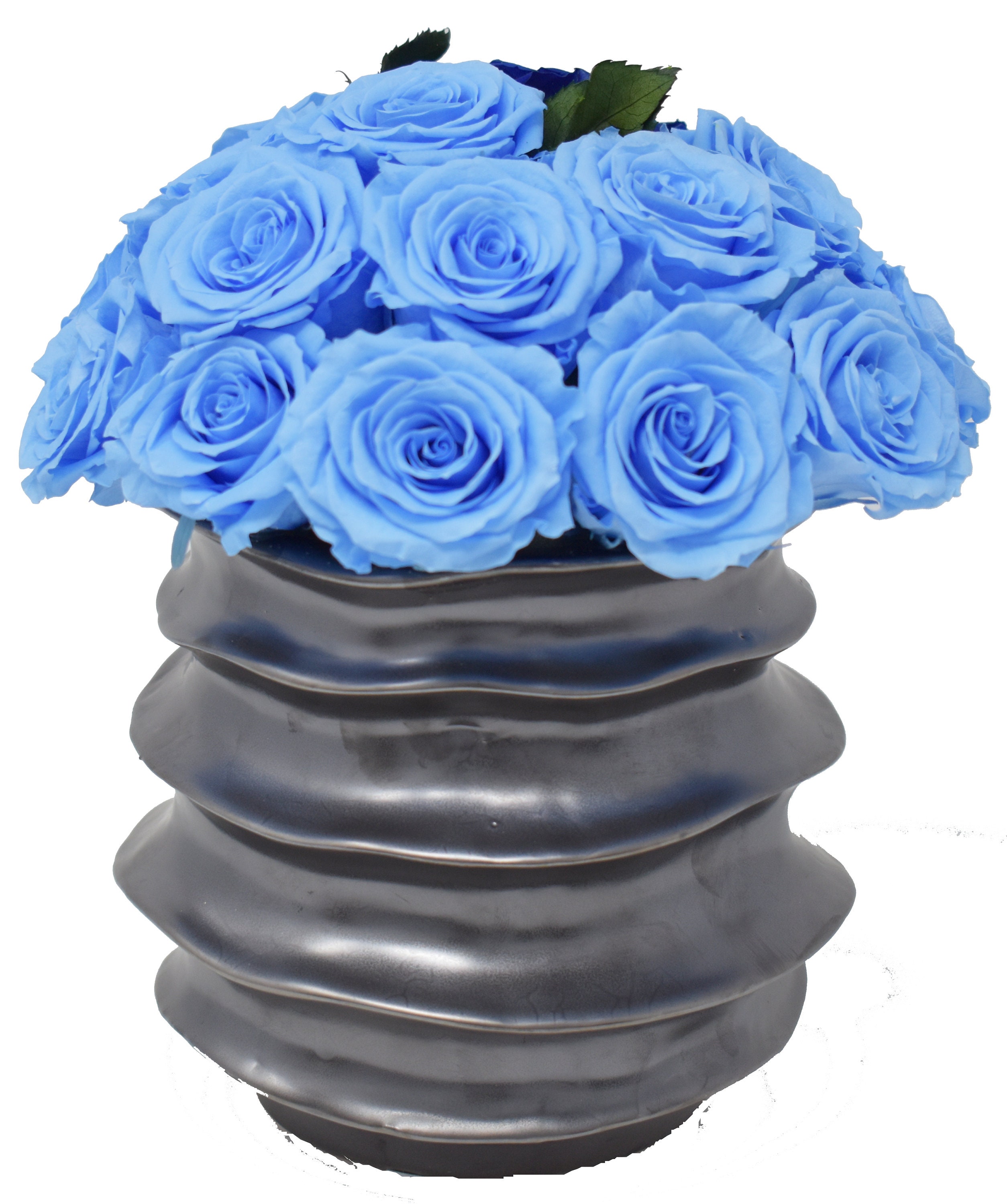 Blue Forever Rose Bouquet Luxury Long Lasting Rose Etsy