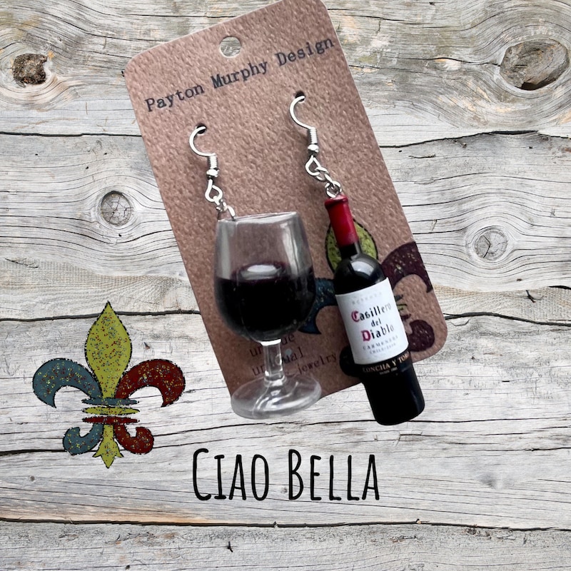 Let's Geaux Bottle Earrings main image 1