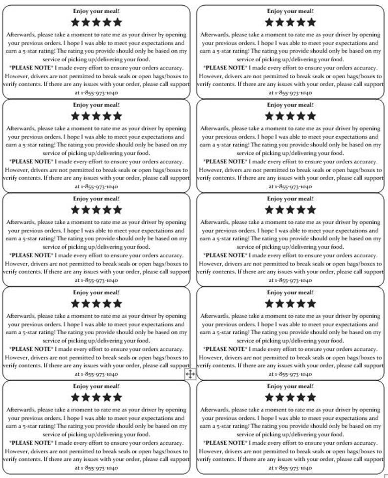 Printable Doordash Stickers 4x2 Template Etsy India