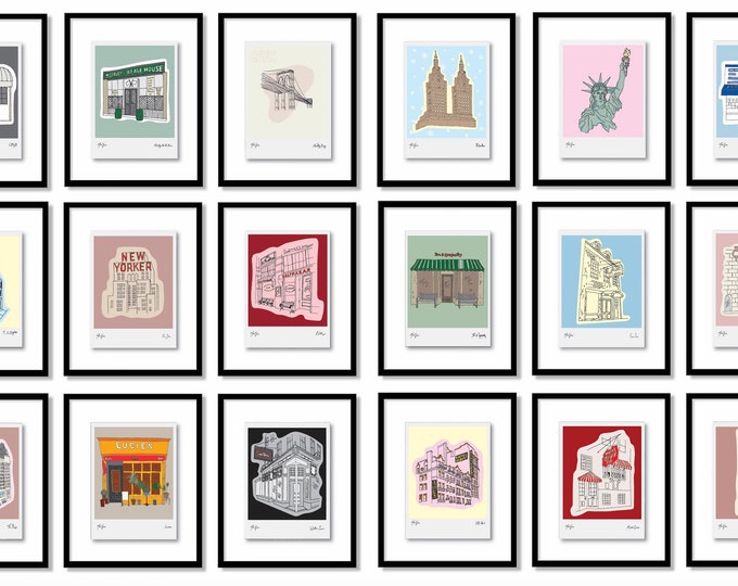 New York Print - Print of any NYC landmark - printed in  New York City, 300gsm cardstock