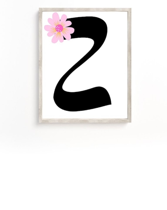 Watercolour Initial Letter V Quote Print