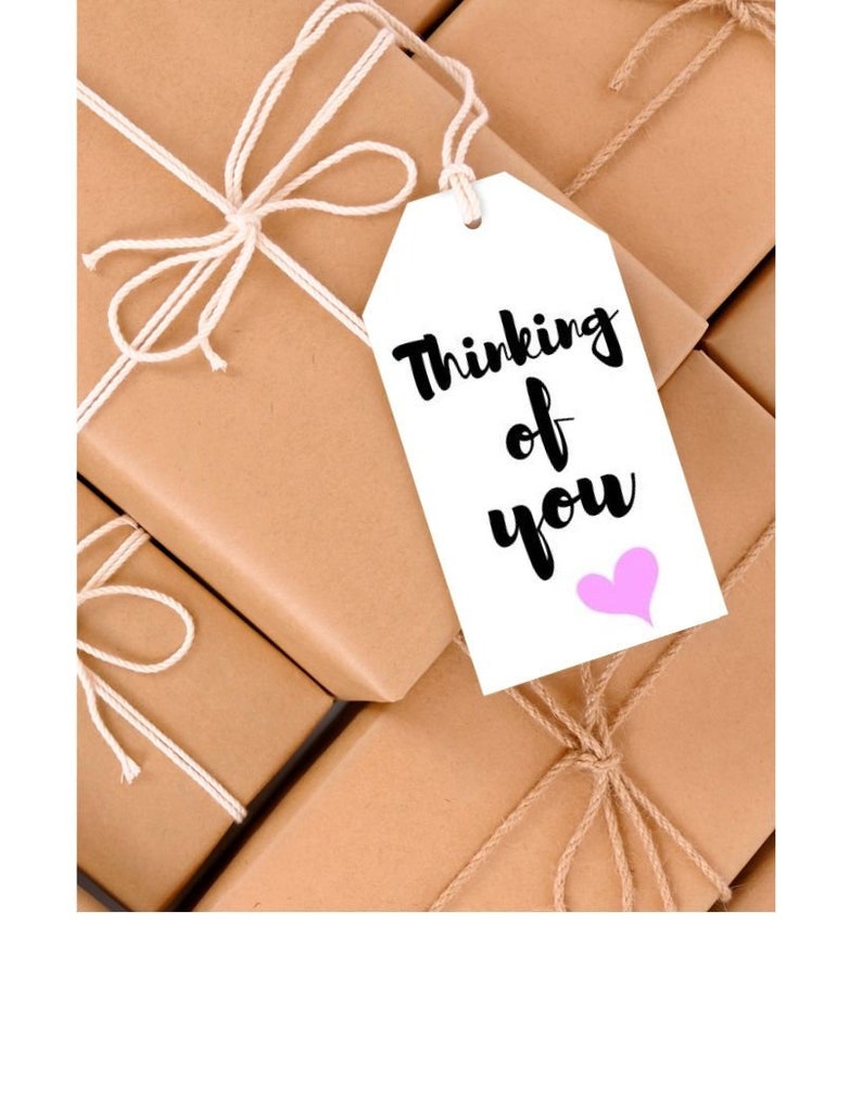 Thinking of You Gift Tag Gift Tag Printable Printable | Etsy