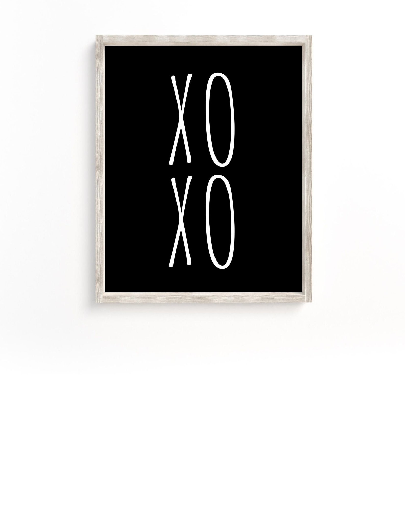 Black and White XOXO Printable Wall Art in 300 Dpi JPG and PDF Etsy