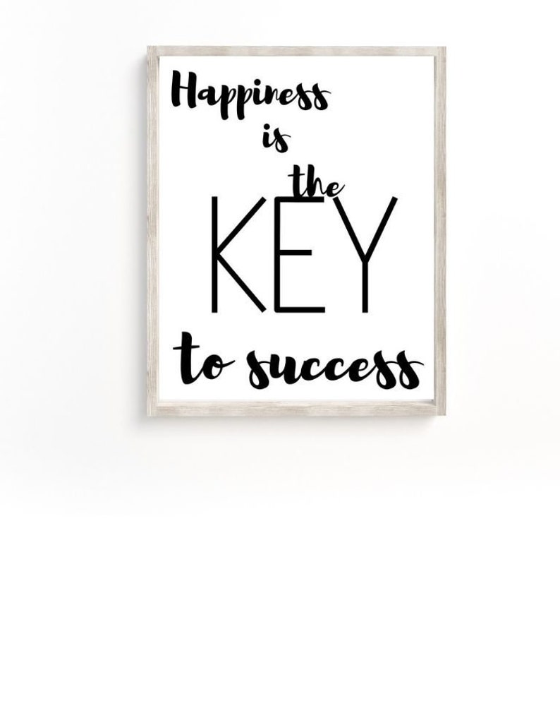 Happiness Quote Wall Art Printable Printables Quote Etsy