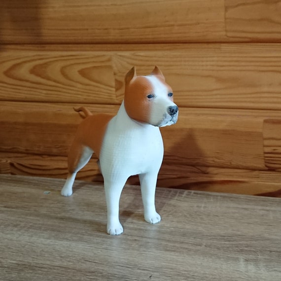 Dog Statue Pitbull American Staff Modern Etsy UK