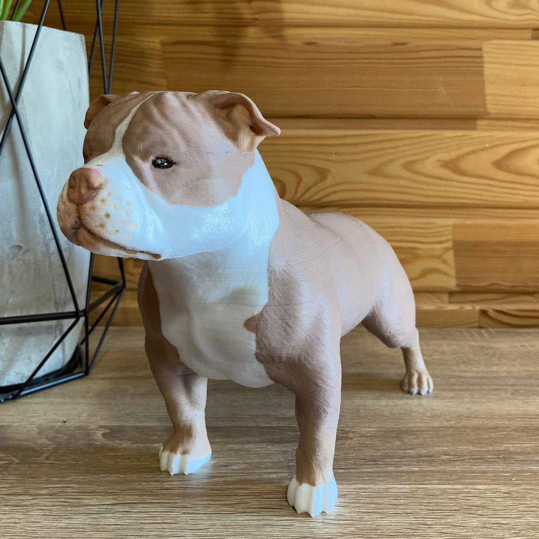 Dog Statue American Bully Modern Active Etsy