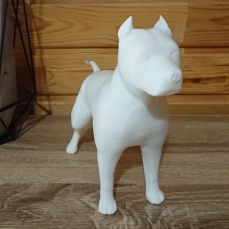 Statue Miniature Amstaff 2 – Buste Chien En Résine – Édition Limitée Art Dog – Fabriqué Pologne