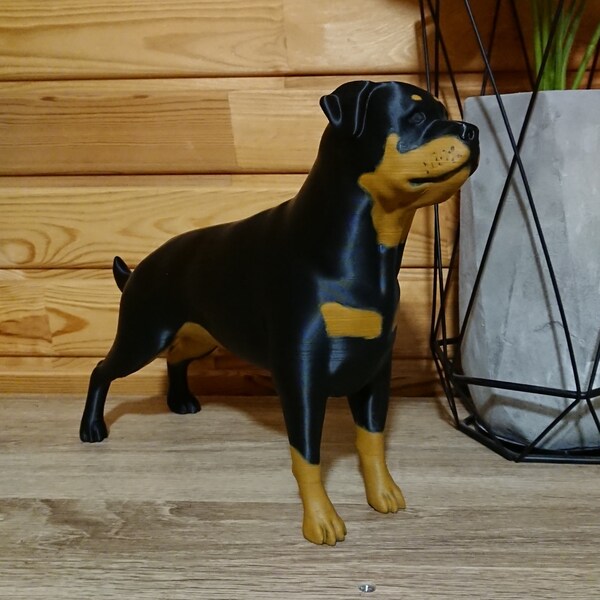 Statue Rottweiler - Buste Chien Miniature - Édition Limitée - Art Dog FR - Résine Bronze