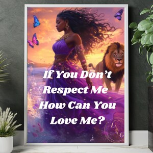 Empowering Wall Art Print, Inspirational Canvas, Quote Decor, Home Decor, Gift for Her, Motivational Artwork