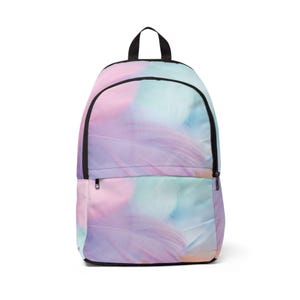 Pastel Dream Unisex Fabric Backpack  Trendy School Bag, Stylish Travel Backpack, Gender Neutral Daypack, Perfect for Students, Gifts