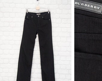 Burberry Blangdon Bootcut Black Women s Jeans Size 29 R Etsy