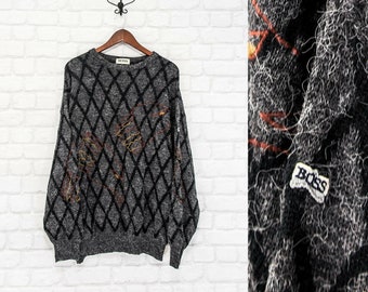 HUGO BOSS Vintage 90's Men's Jumper Sweater Pullover Size 50