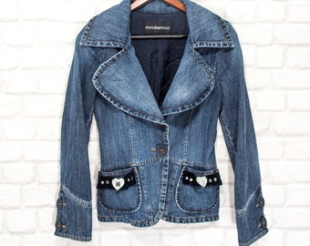 roccobarocco JEANS スタッズテーラードジャケット　イタリア roccobarocco JEANS スタッズテーラードジャケット イタリア