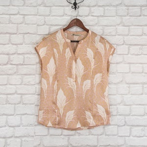 PBO 95% Silk Vintage Top Shirt Blouse size EU34/UK8/US4 Oversized