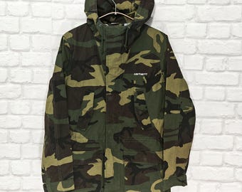 Vintage Carhartt Insulated Active Jacket: 2000s Camo XL - Etsy