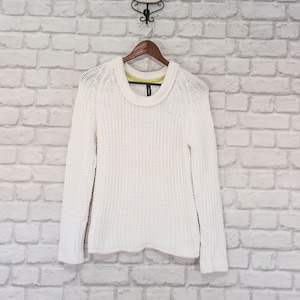Marc Cain Chunky Knit Bright White Jumper Sweater Pullover size 2 /UK10/US6