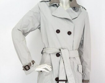Marimekko Polka Dots Vintage Trench Coat Pea Coat Double Etsy