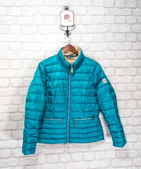 Beaumont Amsterdam Down Puffer Abrigo Turquesa talla - Etsy España