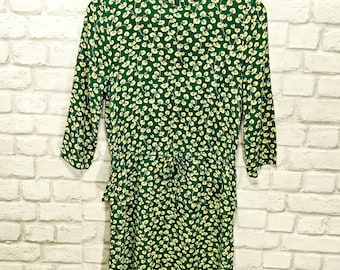 ganni dalton dress green Vintage Early 1940s Rayon Dress main image 0