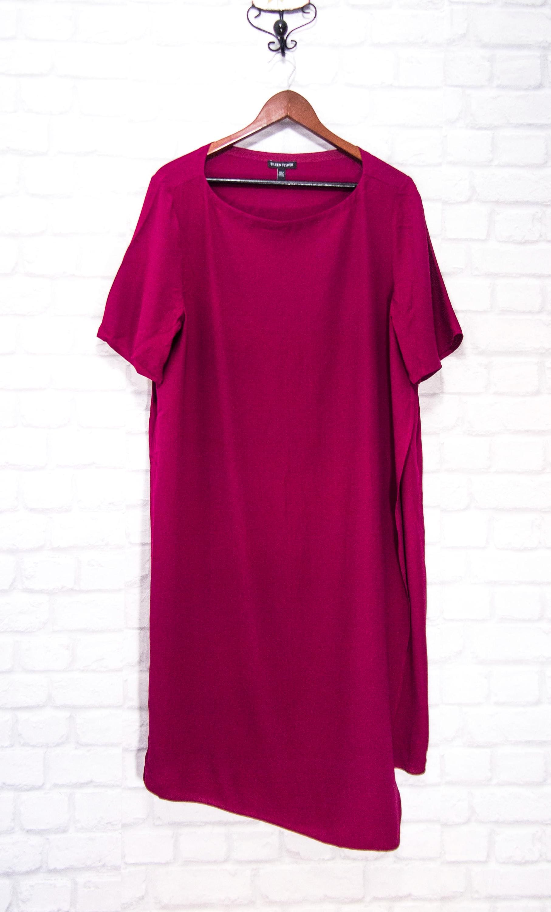 Eileen fisher asymmetrical dress online