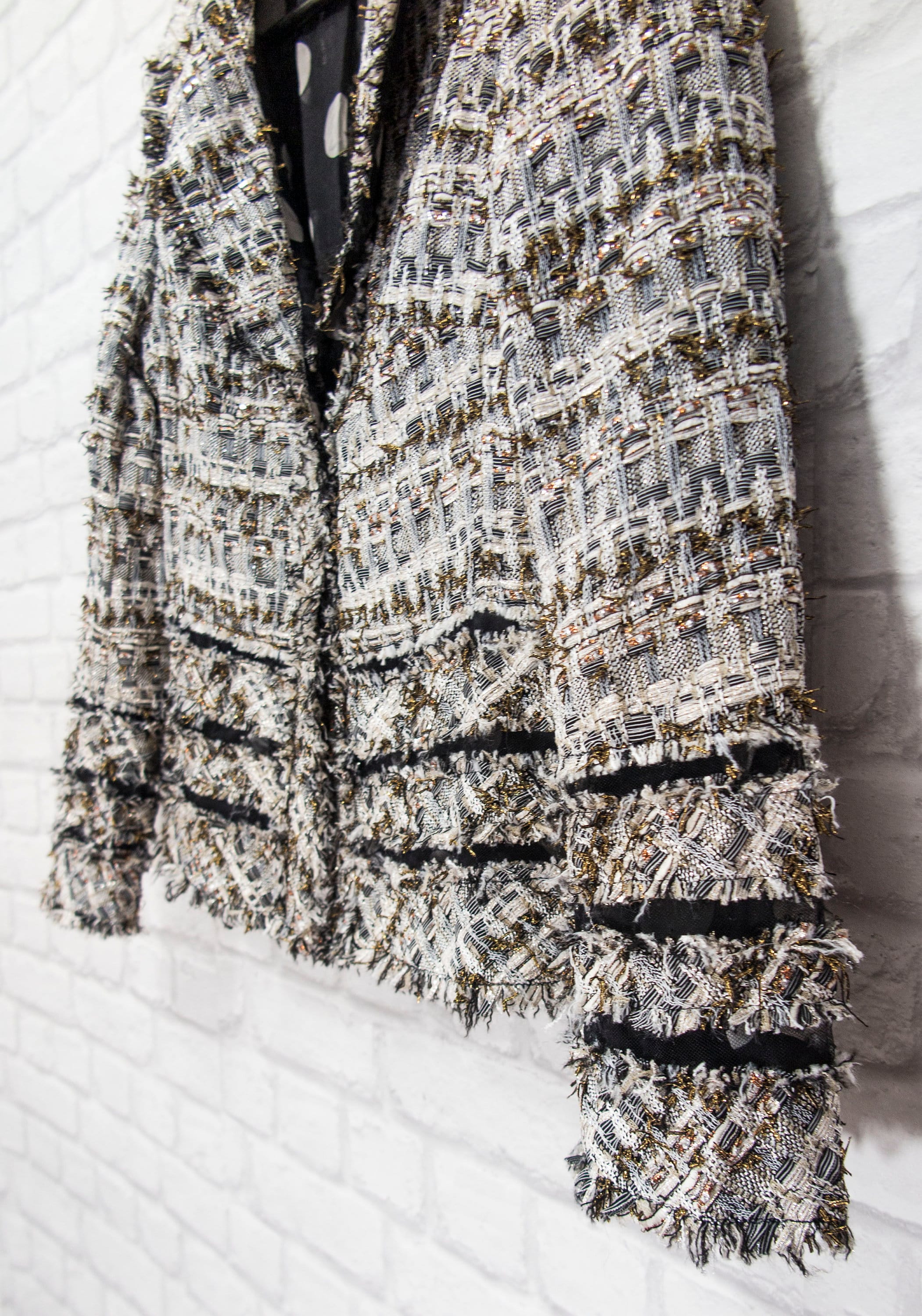 ラメルマメゾン正規品★25SS★LMMM TWEED JACKET ラメルマメゾン (LA MER MA MAISON) TWEED JACKET NAVY