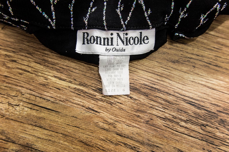 Ronni Nicole by Ouida Sparkly Glitter Long Vintage Top - Etsy